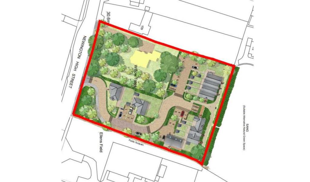 Lot: 42 - SITE WITH PLANNING FOR 10 HOUSES - Proposed Site Plan